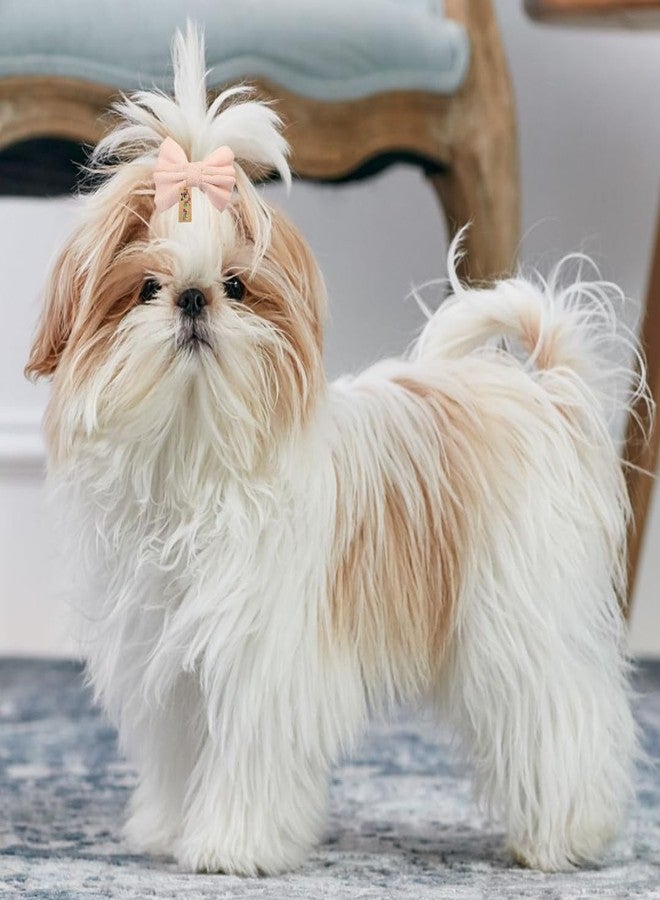 Western Era Dog Bow Hair Clip | Stylish Pet Accessory | Soft, Comfortable | Small, Medium & Large Dogs | Grooming, Photoshoot, Parties Fashionable & Durable Design for Pets (Light Pink) - Image 2